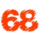 Logo van ad68 creatieve reclame producties