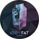 100%FAT logo