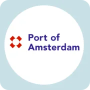 Amsterdam en de haven logo