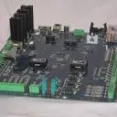 Elektronica printplaten voor besturingen logo