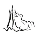 De rustende Jager logo